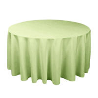 Mantel Redondo De Seda Blanca Resistente Al Agua Para Boda Cubierta De Overlay Brillante Y Suave Para Banquete Decoración De Mesa - details 11