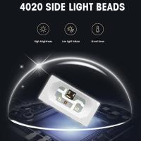 Iluminación lateral de Chip LED IC para tira de pantalla de visualización, 100 piezas, SK6812, SIDE-A, SK6812, SMD 4020 RGB, direccionable individualmente - details 1