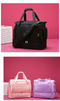 Bolsa De Gimnasio Grande Para Mujer Con Separador Seco Y Humedo Bolsa De Viaje Impermeable Con Bolsillo Para Zapatos Bolsa Deportiva De Yoga Portátil De Oxford - details 13