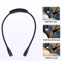 Luz De Lectura Portátil Para El Cuello Con 4 LED Recargable USB 3 Colores Lámpara Nocturna Para Costura Tejer Camping Reparación - details 0