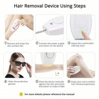 Epilador Permanente Para El Cuerpo Y Pubis Dispositivo De Peluca Remoción De Cabello Para Mujeres Uso Doméstico Recargable - details 7