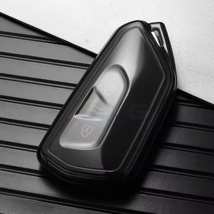 Funda De Llave De Coche TPU Para VW Volkswagen Golf 8 2020 Skoda Octavia A8 2021 SEAT Leon MK4 Caja Protectora De Fob Con Llavero - 1