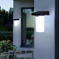 Luces solares de pared, luces impermeables con sensor de cuerpo humano, decoración de paredes de jardín y luces de jardín - details 0