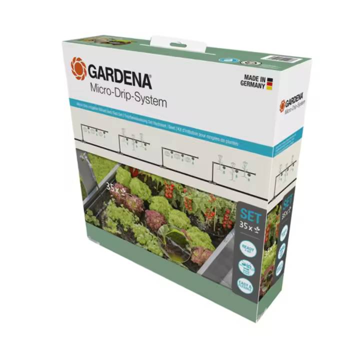 Set de Micro-Riego por Goteo para huertos y parterres (35 plantas) Microdripsystem Gardena - 1