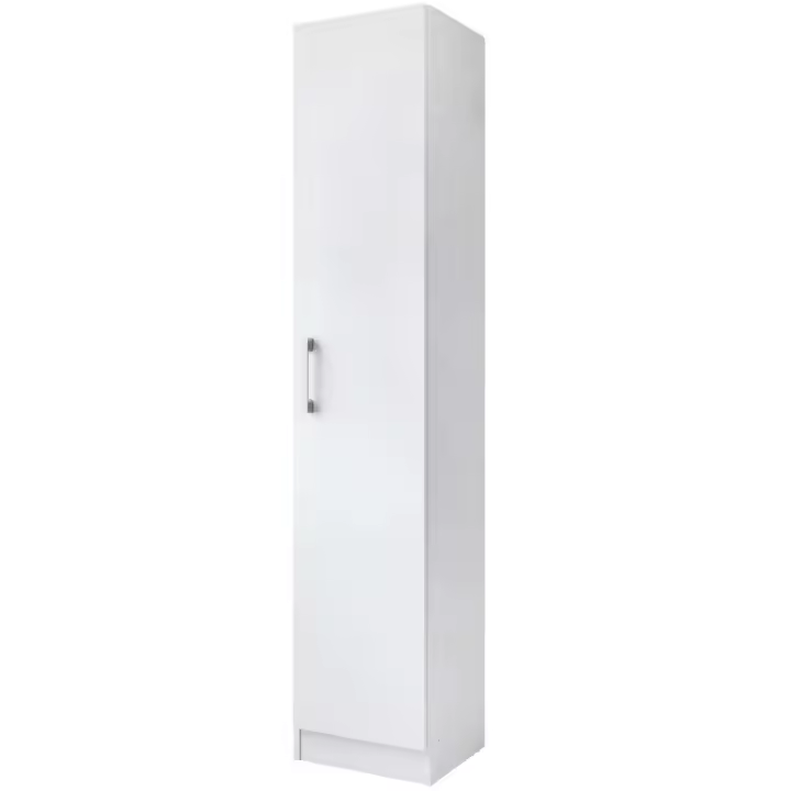 Armario Auxiliar Multiusos Alto Puerta Abatible Color Blanco 35x170 cm - 1