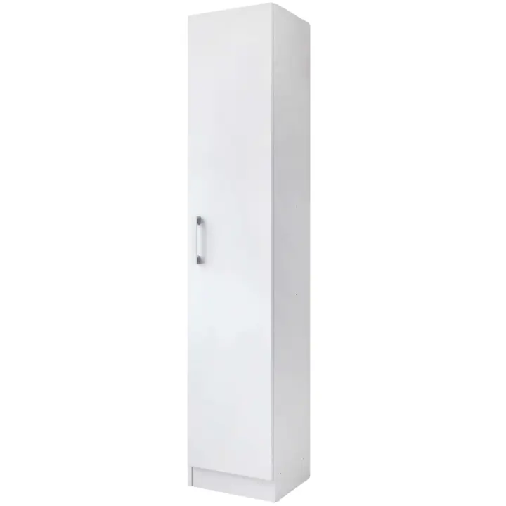Armario Auxiliar Multiusos Alto Puerta Abatible Color Blanco 35x170 cm - 1