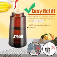 Botella De Espuma Para Cocinar 470ml 2 En 1 Dispensador De Aceite Para Air Fryer BBQ Con Etiquetas De Decoración Eco-amigable Herramienta De Condimentos Para Cocina - details 10