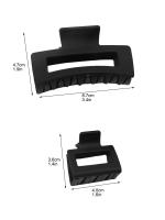 12 Pcs Clips Para El Cabello De Rectángulo Neutral Accesorios Para Mujeres Y Niñas Incluye 6 Grandes De 3.4 Pulgadas Y 6 Pequeñas De 1.6 Pulgadas - details 11