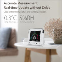 Controlador De Temperatura Y Humedad WiFi Inteligente Para Aire Acondicionado Con Pantalla Táctil LCD Y Control Remoto IR Compatible Con Google Home Alexa - details 6