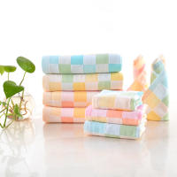 Toalla de gasa, toalla de algodón, doble capa, fina, jacquard, toalla facial, algodón puro, rejilla absorbente de agua, verano - details 12