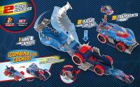 T-Racers Mix 'N Race Squad Launcher Shark – Camión tiburón que se transforma en lanzador. Incluye 2 vehículos T-Racers exclusivos. zona para lanzar vehículos y zona para transportar 2 vehículos - details 1