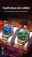 Reloj Mecánico Para Hombre OLEVS 6650 Resistente Al Agua Luminoso Con Fecha Estilo Clásico Y Moda De Buceo Material De Acero Inoxidable - details 3