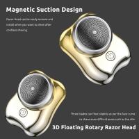 Portable Electric Shaver, Mini Electric Shaver,USB Rechargeable Washable Lightweight Razor for Travel Office etc (Gold) - details 1