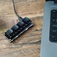 Macro Custom Keyboard 4 Key RGB Copy Paste Cut For Photoshop Gaming Keypad Mechanical Mini Macropad - details 6