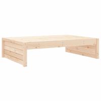 vidaXL Taburete de jardín madera maciza de pino 120x80 cm Pino natural, Pino blanco, Pino gris Conjunto Terraza Muebles Jardín Exterior Juego de Muebles de jardín Mueble Jardín Exterior Muebles de Salon Exterior - details 1