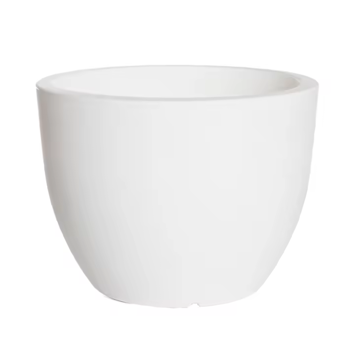 Wellhome Maceta de Polietileno Ordesa 30cm Blanco - 1