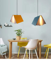 Lámpara Colgante Creativa De Libro Moderno Para Comedor Cocina IslaSuspension Lámpara De Techo Artística Metálica Blanco Negro Rosa Azul Adecuada Para Sala De Estar Estudio Dormitorio Hotel - details 7