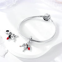 Perlas De Perfume Para Mujer Plata Esmaltada Colgante De Zapatos Altos Y Lápiz Labial Para Pulsera DIY Joyería - details 91