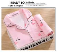 Conjunto De Pijamas Para Mujer De Cuatro Estaciones Con Cuello En V Y Pantalones Largos Estampado a Cuadros Y Rayas 2 Piezas Ropa De Dormir Casual - details 3
