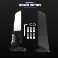 Espejo Retrovisor Rotativo Para Motocicleta Ducati Streetfighter V2 V4 V4 S Con Alas De Viento Y Luz LED Adaptador Para YAMAHA MT07 09 10 Accesorio De Aluminio - details 1