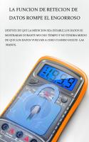 Multimetro Digital - Voltímetro con Doble Fusibles - Multímetro Portátil con Pantalla LCD Tensión en CA/CC/DC, Resistencia, Continuidad, Frecuencia Etc (multimetro) Envio 24Horas - details 2