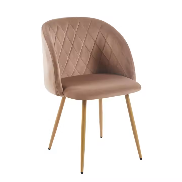 Silla Velt Terciopelo - Champán - 1