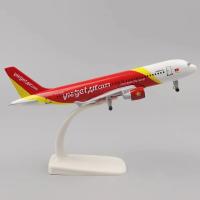 Modelo De Avión De Aleación Vietjet A320 Escala 1:400 Con Vuelo En Terreno Juguete De Metal Para Colección Regalo Para Mayores De 14 Años - details 3
