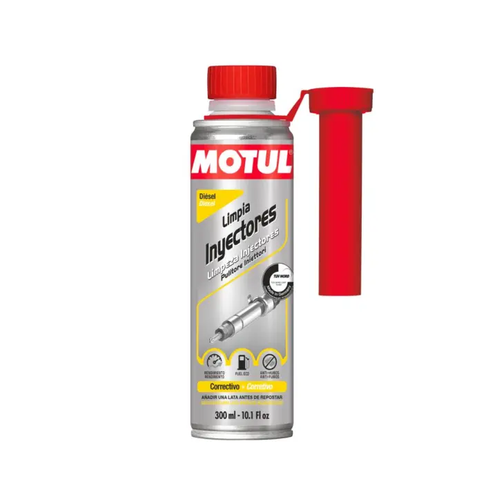 Motul Limpia Inyectores Diésel 300 ml, Aditivo Limpiador de Inyectores y Sistema de Combustible Diésel - 1