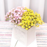 6PCS Flores Artificiales De Esterilla Para Bebé Gypsophila Decoración De Mesa Para Hogar Y Fiesta Boda Navidad Plástico Sin Químicos - details 0