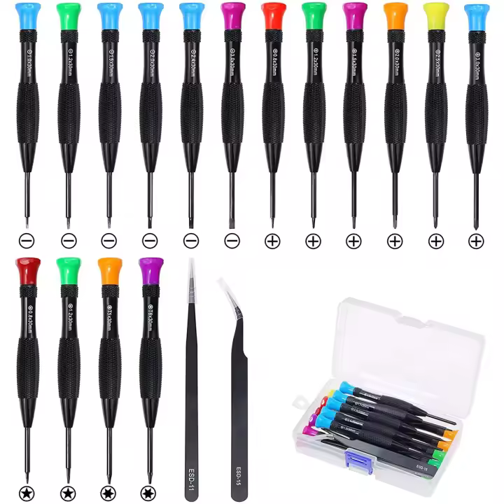 Juego De Destornilladores Magnéticos Mini Multifunción Para Reparación De Relojes Gafas Y Teléfonos Herramientas Manuales Precision - 1