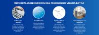 Vileda | Tendedero aluminio Extra | Estructura de acero muy estable y resistente | Prácticas ruedas en la parte inferior | Hasta 20 metros de lóngitud de tendido. - details 2