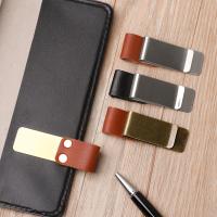 Stonego Portaestilográficos Hecho a Mano En Cuero Con Cierre De Cobre Y Acero Inoxidable Organizador Para Cuaderno Y Papel Herramientas De Escritura Para Oficina - details 3