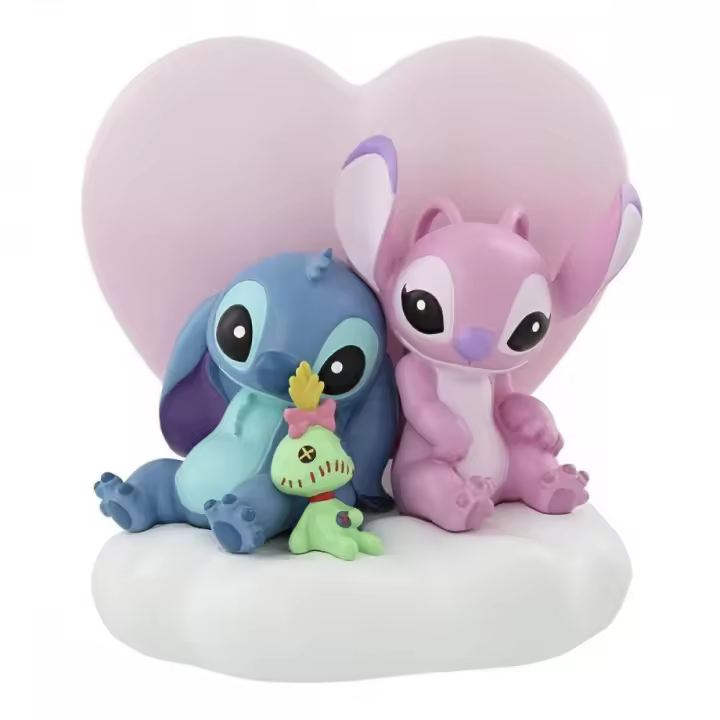 Figura iluminada enesco disney stitch y angel - 1