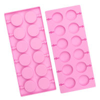 Molde De Silicona Rosa Con Flores Para Lollipops Y Caramelos Molde De Galletas De Formas Variadas Decoración De Pasteles Eco-amigable Y Resistente Al Calor - details 9