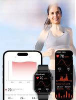 Reloj Inteligente GPS Para Android Y iOS 2.01 Pulgadas Pantalla TFT Correa De Silicona Impermeable Con Compass Y Monitor De Salud Fitness Tracker Llamadas Bluetooth - details 8