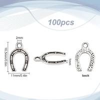 1 Caja De 100 Piezas De Encantos De Hozcojo Encanto De Zapato De Caballo Lote De Aleación Tibetana Estilo Oesteño Para Boda Y Joyería - details 0