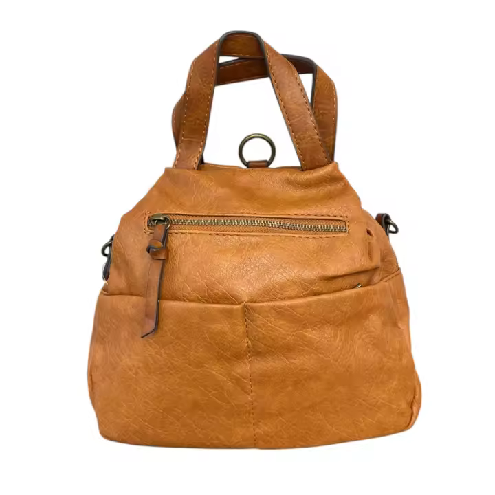 Bolso-Mochila Pequeño Cuero - 1