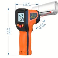 Gancho De Temperatura Infrarroja Para Cocina Y Grill Termómetro Digital Portátil Para Horno De Pizza Y Motor Material Plástico - details 0