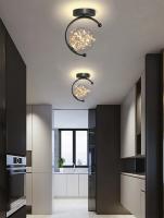 Lámpara De Techo Moderna LED Con Cristal Y Estrellas Fuente De Iluminación Para Dormitorio Estudio Decoración De Habitaciones Material Aluminio - details 3