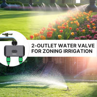 Controlador De Válvula De Riego Inteligente MOES Tuya Bluetooth 2-Enchufe Timer Programable Con App Remote Para Lavadora Y Filtro - details 5