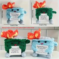Muñeco De Crochet Divertido Para Decoración De Hogar Y Piso Estilo Moderno Regalo De Navidad Ornamento De Textil Y Fibra - details 3