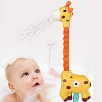 Juguetes de Baño para Bebés Giraffe Eléctricos con Rociador de Agua Juguetes de Piscina para Recién Nacidos y Niños Pequeños Peluquería de Juegos Seguros para Niños - details 1