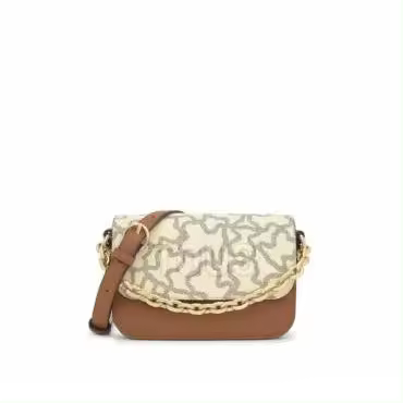 Bandolera pequeña camel y beige Chain Kaos Icon 2002200343 TOUS - 1