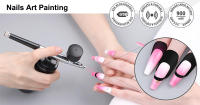 Kit De Aerógrafo Para Uñas Con Compresor Portátil Para Pintura De Galletas Y Artesanías Herramienta De Belleza Multifuncional Metálica Recargable Por USB - details 12