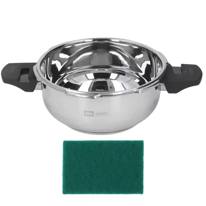 Mini Olla a Presión De Acero Inoxidable 1.8L Segura Contra Explosiones Para Cabeza De Ostra Y Pescado Para Estufa De Gas Y Inducción - 1