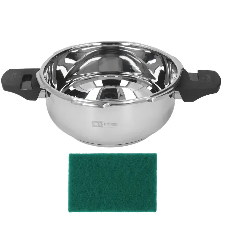 Mini Olla a Presión De Acero Inoxidable 1.8L Segura Contra Explosiones Para Cabeza De Ostra Y Pescado Para Estufa De Gas Y Inducción - 1