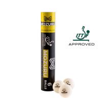 6 PELOTAS DE TENIS DE MESA-PIN PONG PROFESIONAL, MARCA MOZURU, 3 ESTRELLAS, APROBADAS IITF, MATERIAL ABS CON COSTURA - details 0
