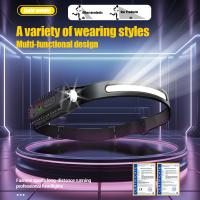 Linterna Frontal LED Recargable USB Con Batería Integrada Torcha De Cabeza Para Camping Pesca Exterior Resistente Al Agua - details 7
