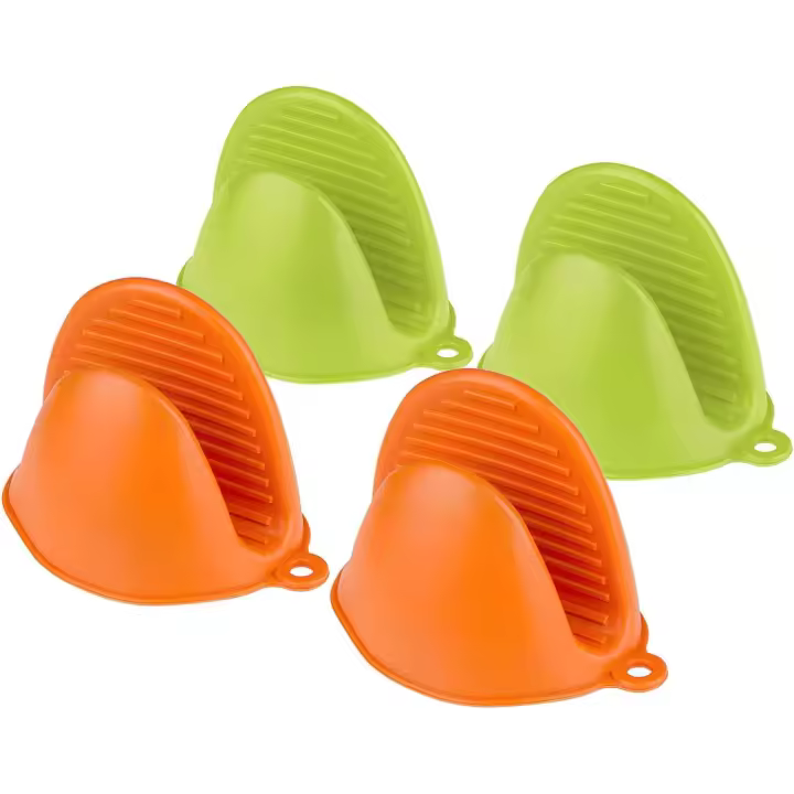 Guantes de Horno de Silicona Resistentes Al Calor - Pack de 4 - 1