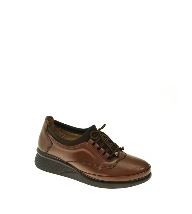 Zapato Plano de Piel ERASE - Mujer - Oxfords y Cordones - 4cm - 1